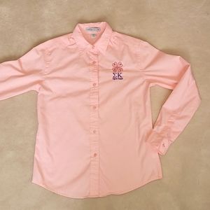 2/$20 vintage Sigma Kappa sorority button-up sz S